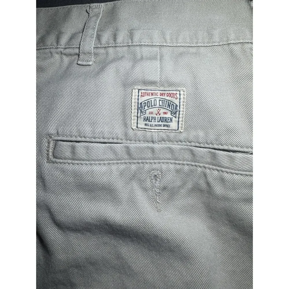 Polo Ralph Lauren Chino Shorts Men’s 39 Beige‎ Pleated Classic 8.5” Inseam